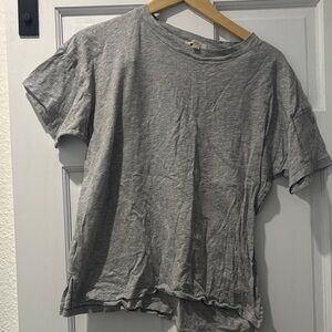LOFT Gray Short Sleeve Tee